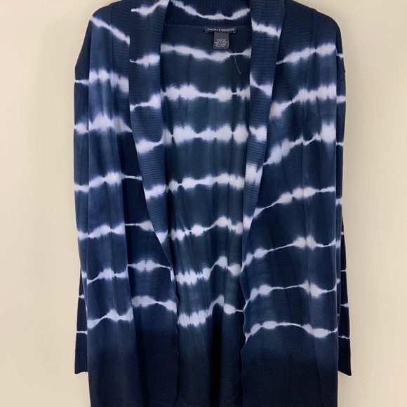 Tie dye cardigan navy blue size L - Picture 3 of 8